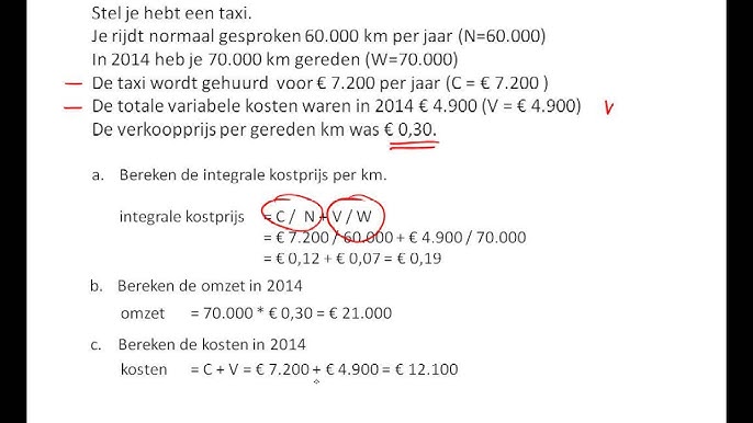 taxi kosten per km